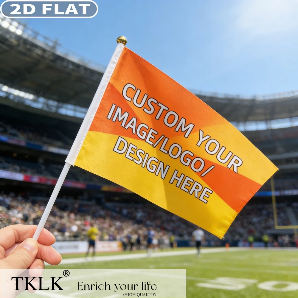2D FLAT 8/16 Pcs Custom Mini Flags, 14x21cm/5.5x8.3 Inch, Personalized with Your Images & Text, Ideal for Yard, Lawn & Garden
2D FLAT 8/16 Pcs Custom Mini Flags, 14x21cm/5.5x8.3 Inch, Personalized with Your Images & Text, Ideal for Yard, Lawn & Garden