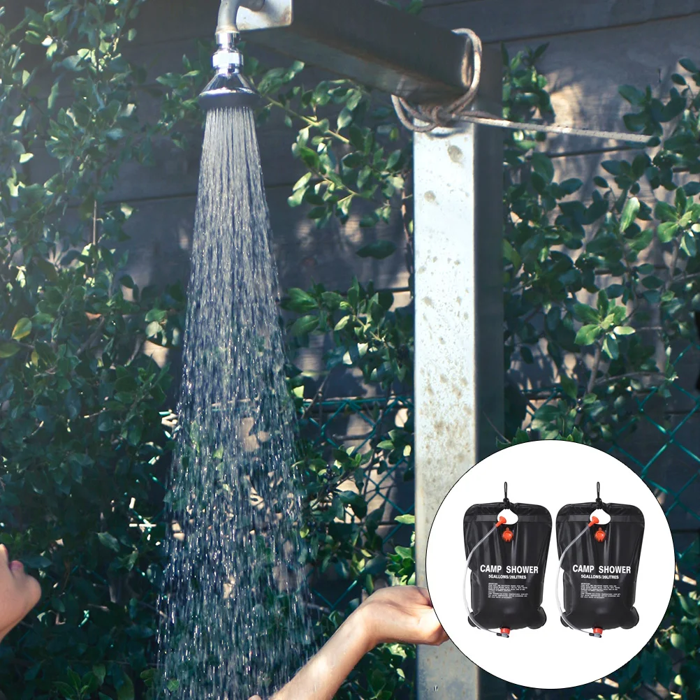 2 pcs 20L Solar Shower Bag For Camping Leakproof Foldable Portable Outdoor Shower Light Weight For Water Hose Head
2 pcs 20L Solar Shower Bag For Camping Leakproof Foldable Portable Outdoor Shower Light Weight For Water Hose Head