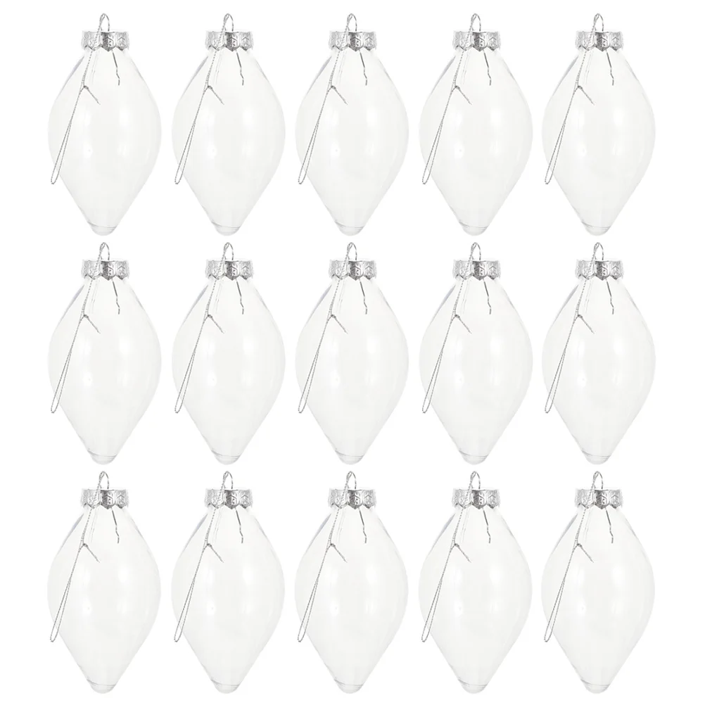 24Pcs Hanging Fillable Christmas Ornament Clear Plastic Bulb Shaped Candy Box Xmas Tree Decoration Holiday Party Supplies
24Pcs Hanging Fillable Christmas Ornament Clear Plastic Bulb Shaped Candy Box Xmas Tree Decoration Holiday Party Supplies