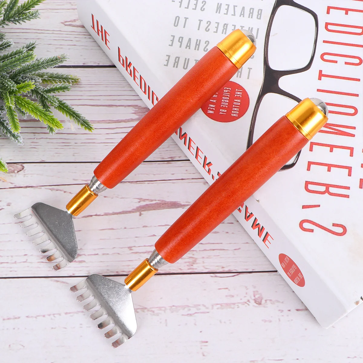 2 шт., массажный скребок для зуда, выдвижной инструмент для царапин на спине из нержавеющей стали с вращающимся шариком, массажер для тела для облегчения акупунктурных точек
2 шт., массажный скребок для зуда, выдвижной инструмент для царапин на спине из нержавеющей стали с вращающимся шариком, массажер для тела для облегчения акупунктурных точек