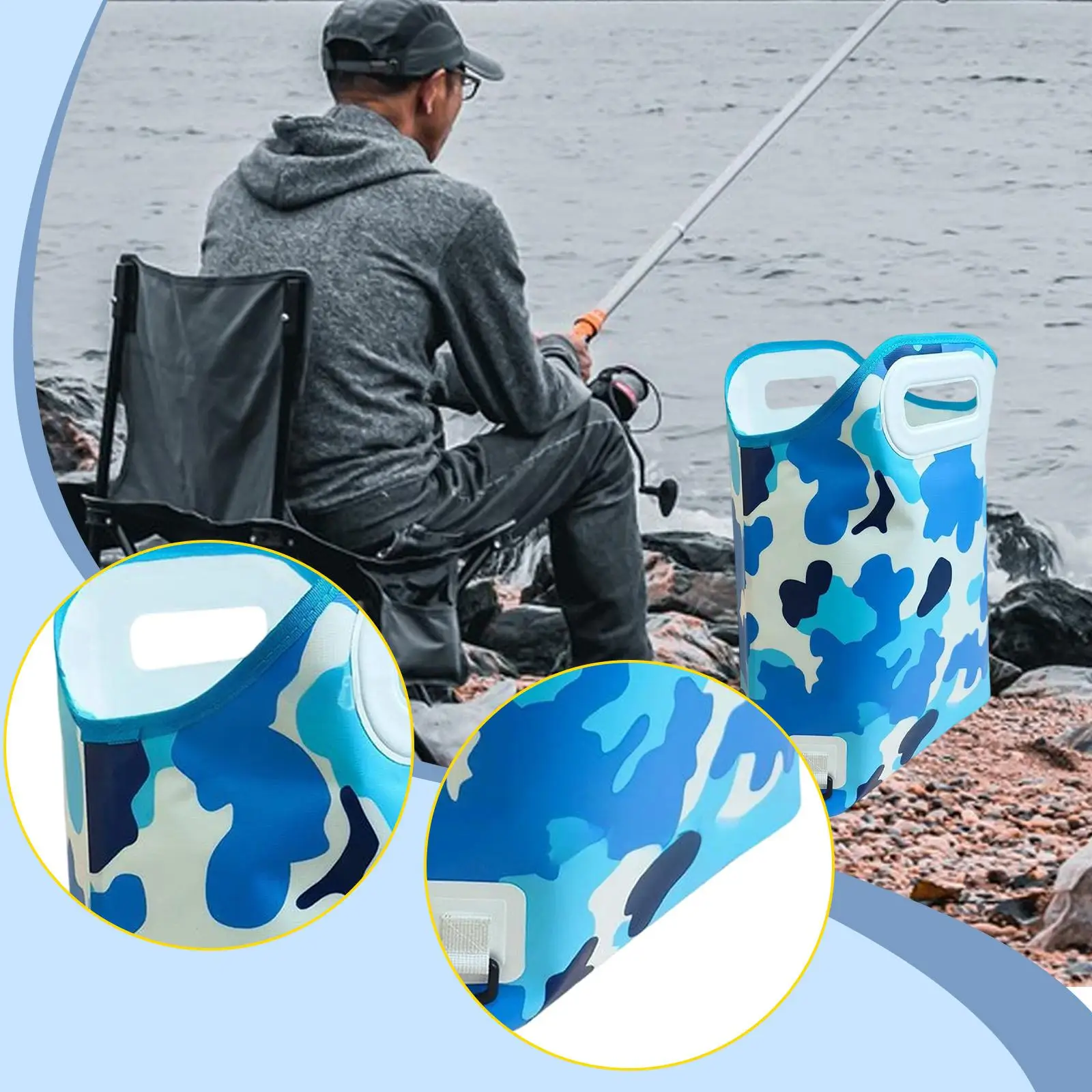 Fish Storage Bag Versatile Foldable with Carry Handles Lightweight Portable Fishing Tackle Bag Organizer Carry Bag
Fish Storage Bag Versatile Foldable with Carry Handles Lightweight Portable Fishing Tackle Bag Organizer Carry Bag