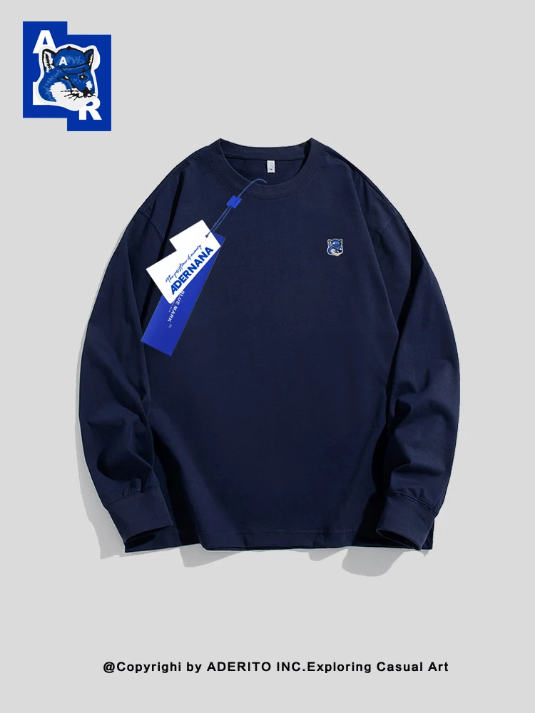 NANA Collaborative Long Sleeve T-Shirt Blue Embroidery Versatile High End Simple Style for Men And Women
NANA Collaborative Long Sleeve T-Shirt Blue Embroidery Versatile High End Simple Style for Men And Women