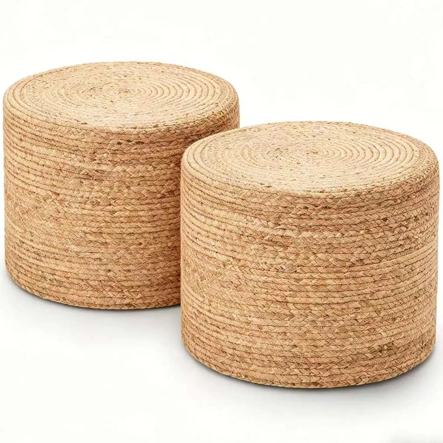 2Pcs Pouf Ottomans, Natural Seagrass Foot Stool, Hand Weaving Round Ottoman, Boho Decorative Seat, Jute Braided, Customized
2Pcs Pouf Ottomans, Natural Seagrass Foot Stool, Hand Weaving Round Ottoman, Boho Decorative Seat, Jute Braided, Customized