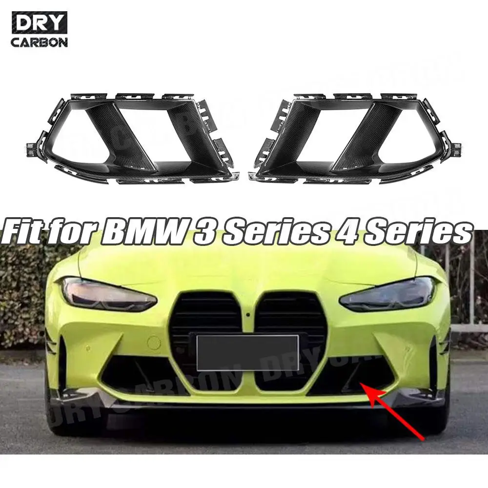 Dry Carbon Fiber Bodykits Front Bumper Air Vent Cover Trim for BMW 3 4 Series G80 G82 G83 M3 M4 2021+ Car Accessories
Dry Carbon Fiber Bodykits Front Bumper Air Vent Cover Trim for BMW 3 4 Series G80 G82 G83 M3 M4 2021+ Car Accessories