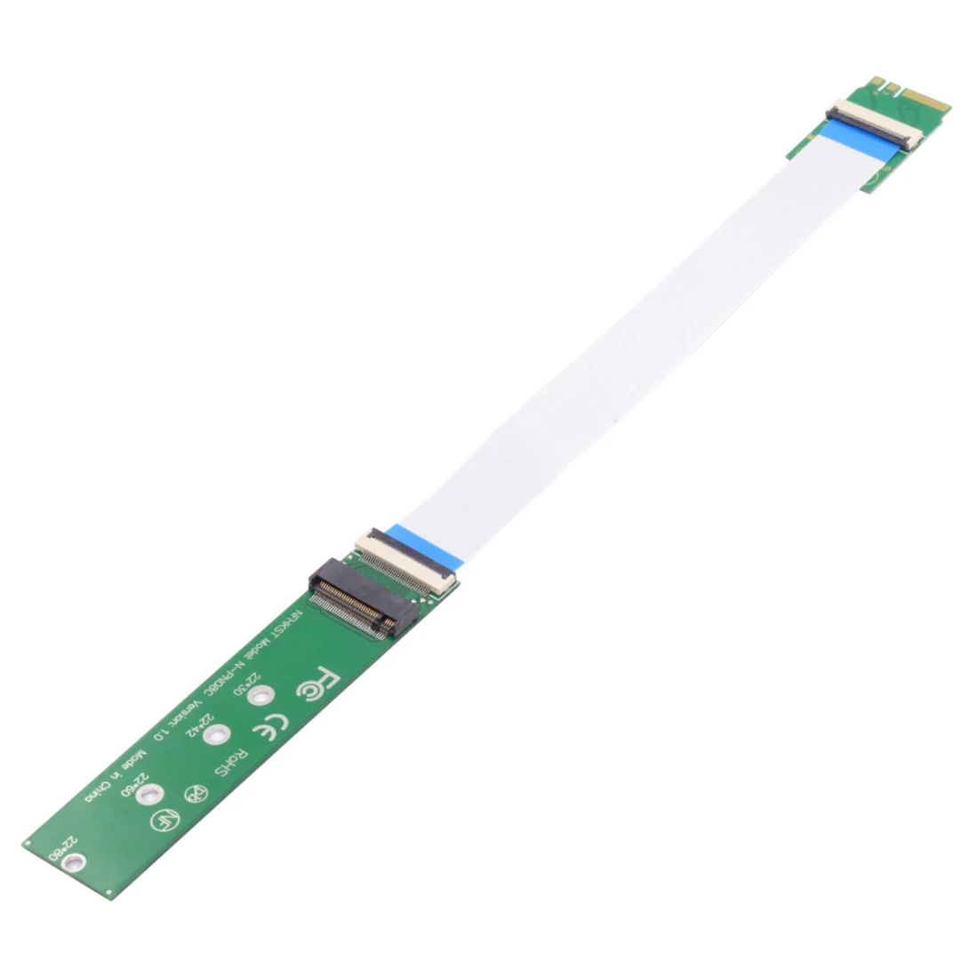 Удлинительный кабель NGFF A + E-Key папа-NVME M-key мама для материнской платы ноутбука SSD 2230, 2280
Удлинительный кабель NGFF A + E-Key папа-NVME M-key мама для материнской платы ноутбука SSD 2230, 2280