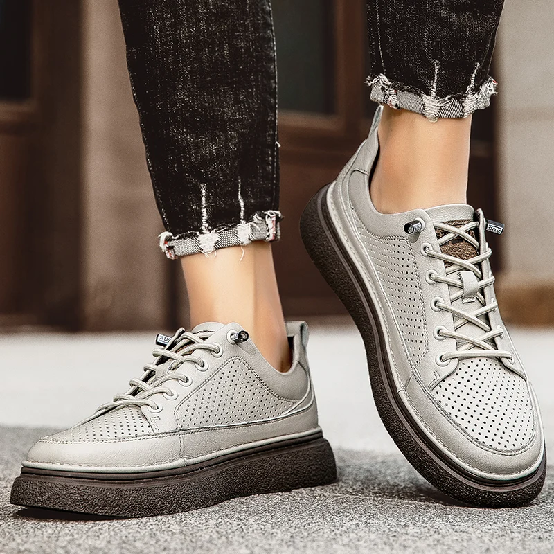 Casual men's board shoes Breathable classic minimalist style Daily leisure business and office Comfortable outdoor trendy shoes
Casual men's board shoes Breathable classic minimalist style Daily leisure business and office Comfortable outdoor trendy shoes