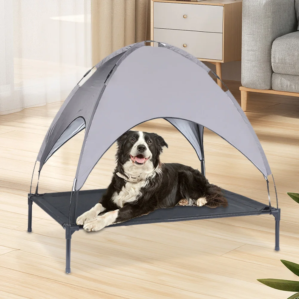 Elevated Dog Bed with Canopy Portable Outdoor Dog Bed with Shade Waterproof Pet Hammock Bed Breathable for Camping Backyard
Elevated Dog Bed with Canopy Portable Outdoor Dog Bed with Shade Waterproof Pet Hammock Bed Breathable for Camping Backyard