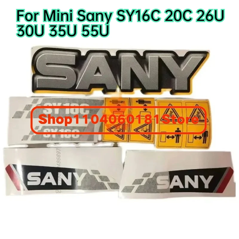 Высококачественная полная автомобильная наклейка-экскаватор для Mini Sany SY16C 20C 26U 30U 35U 55U, аксессуары
Высококачественная полная автомобильная наклейка-экскаватор для Mini Sany SY16C 20C 26U 30U 35U 55U, аксессуары