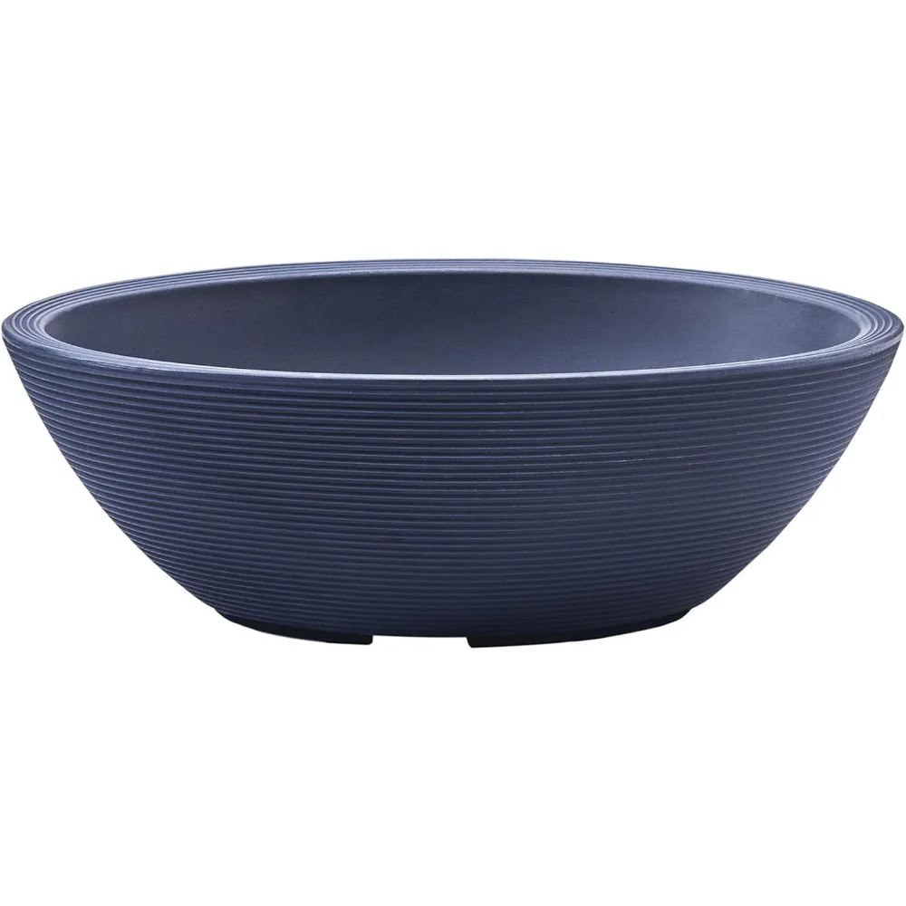 Crescent Garden Delano Oval Planter, Double-Walled Plant Pot, 30" x 21" (Midnight)
Crescent Garden Delano Oval Planter, Double-Walled Plant Pot, 30" x 21" (Midnight)