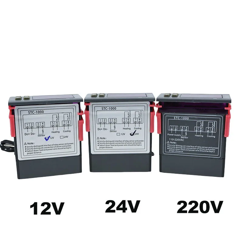 12V 24V 220V Digital Temperature Controller Thermostat Thermoregulator incubator Relay LED 10A Heating Cooling STC-1000 B4
12V 24V 220V Digital Temperature Controller Thermostat Thermoregulator incubator Relay LED 10A Heating Cooling STC-1000 B4