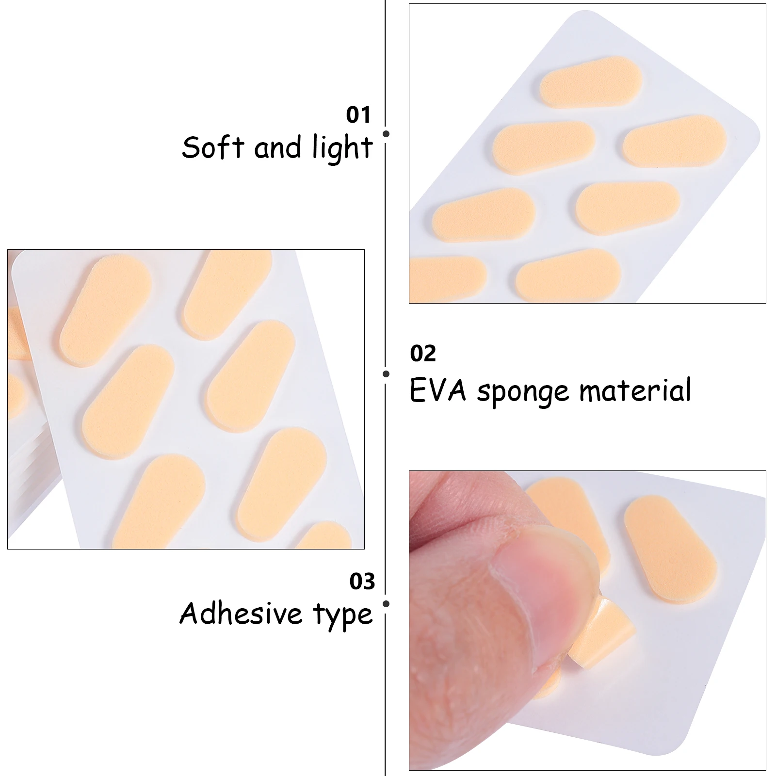 Nose Pads for Glasses Sponge Soft Replacement Eva Comfort Anti Slip Lightweight Durable Fit Securely Breathable Glasses
Nose Pads for Glasses Sponge Soft Replacement Eva Comfort Anti Slip Lightweight Durable Fit Securely Breathable Glasses