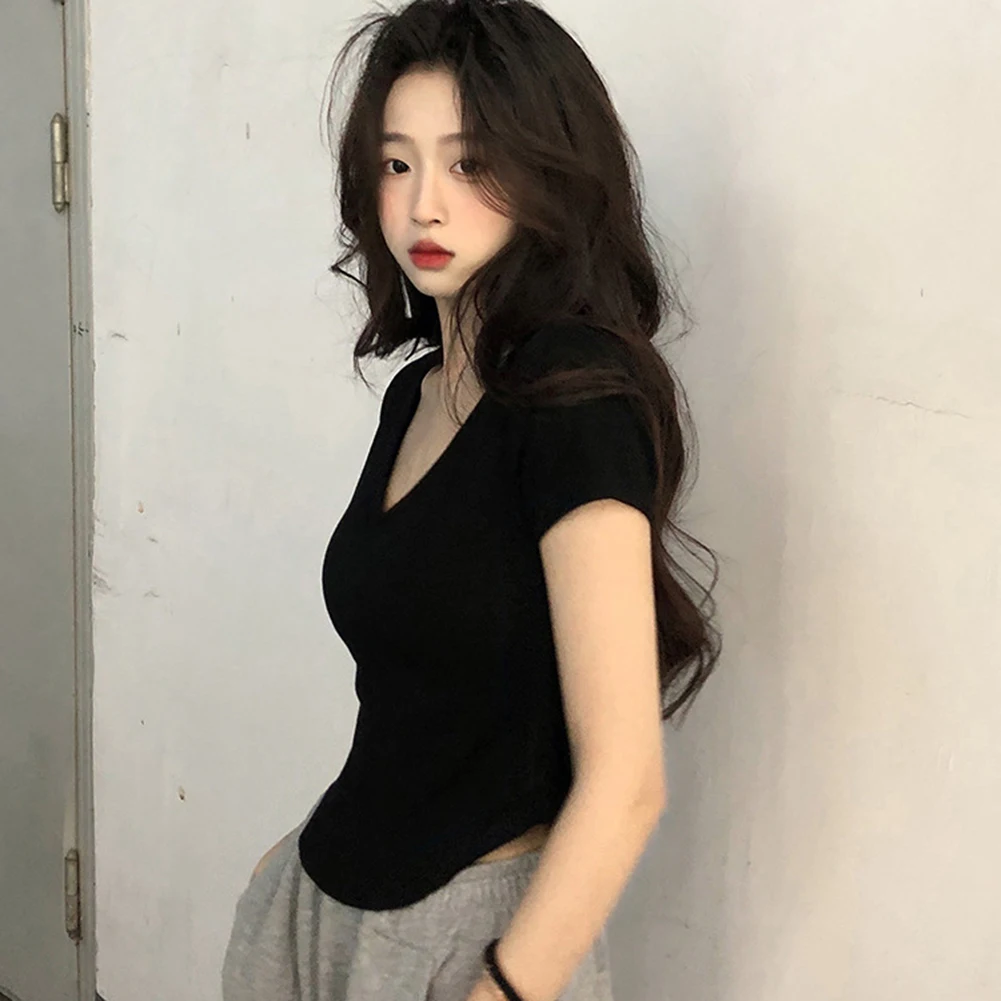 Slim Tshirt Blouse Spring Fashion Summer Outfits Solid Color Pattern Suitable For All Seasons Brand New Holiday Apparel
Slim Tshirt Blouse Spring Fashion Summer Outfits Solid Color Pattern Suitable For All Seasons Brand New Holiday Apparel