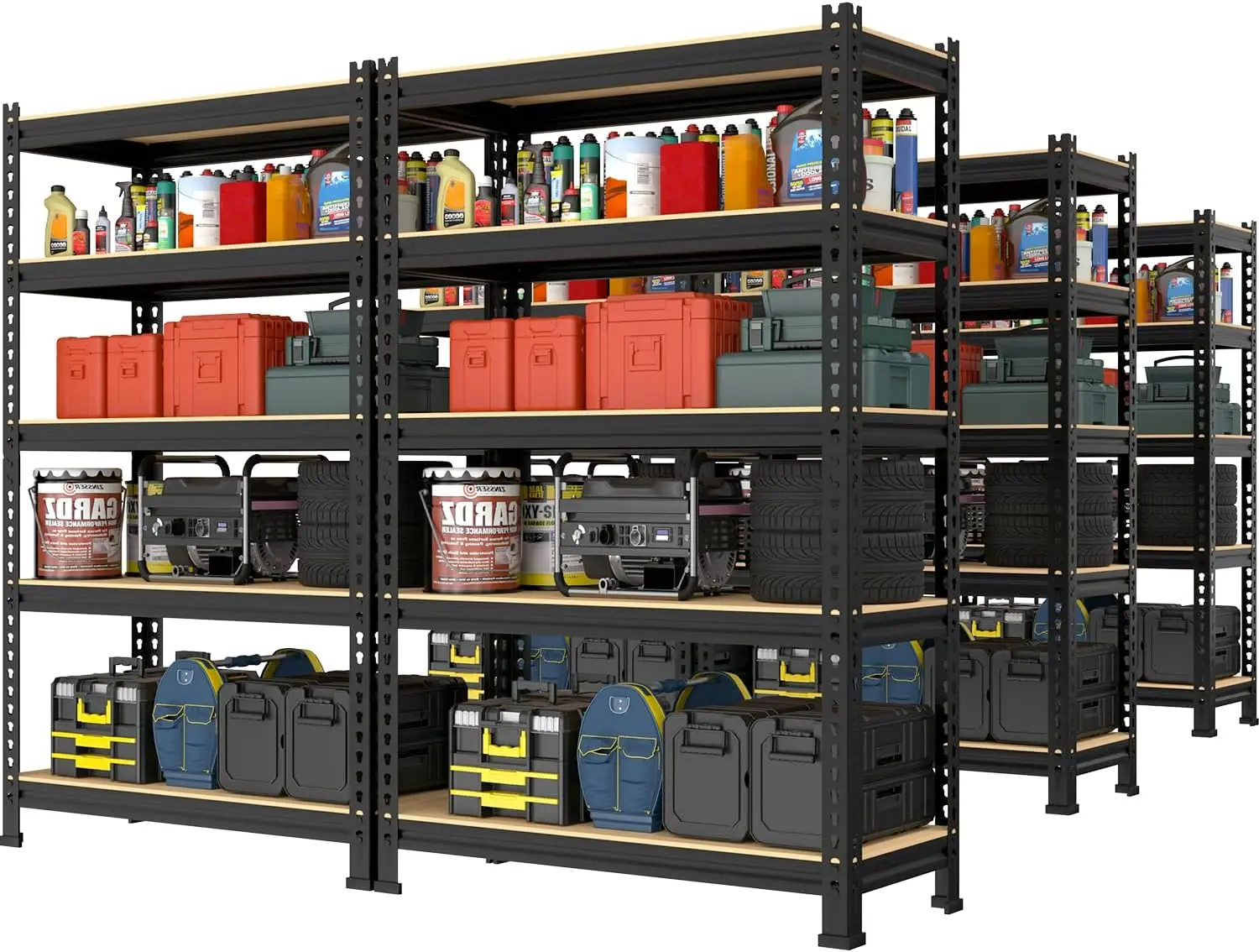 Storage Shelves 6 Pack 5 Tier Adjustable Garage Storage Shelving, Heavy Duty Metal Storage Utility Rack Organizer Shelf Unit for
Storage Shelves 6 Pack 5 Tier Adjustable Garage Storage Shelving, Heavy Duty Metal Storage Utility Rack Organizer Shelf Unit for