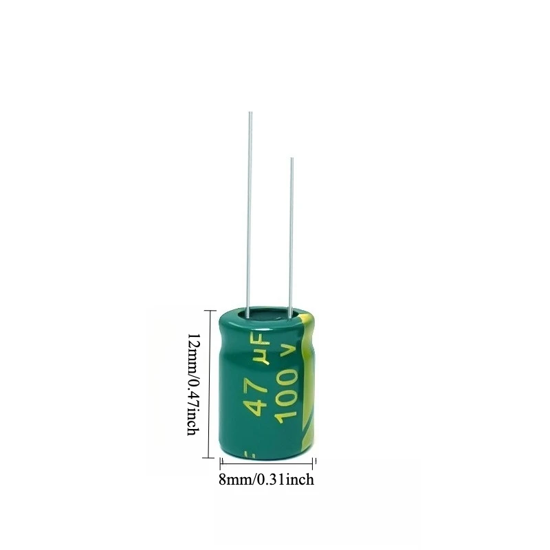 125pcs 100V 47uF Electrolytic Capacitor High Frequency Low ESR Long Life 8x12 10x13mm for Power Supply
125pcs 100V 47uF Electrolytic Capacitor High Frequency Low ESR Long Life 8x12 10x13mm for Power Supply