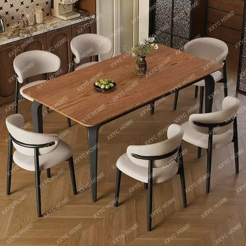 MM Medieval style solid wood dining table and chairs household small apartment modern simple retro dining table
MM Medieval style solid wood dining table and chairs household small apartment modern simple retro dining table
