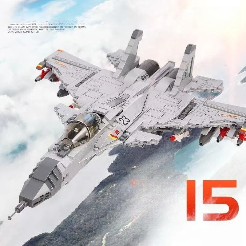 Military Fighter Building Blocks J-15 Flying Shark Aircraft Building blocks DIY Assembly Aircraft Toy Boy's Kids Christmas Gift
Military Fighter Building Blocks J-15 Flying Shark Aircraft Building blocks DIY Assembly Aircraft Toy Boy's Kids Christmas Gift