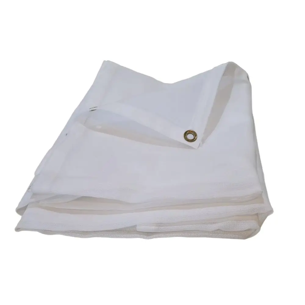 White Heavy Duty Mesh Tarp Net Sail Sun Shade Awning and Fence Screen Patio and Canopy Cover
White Heavy Duty Mesh Tarp Net Sail Sun Shade Awning and Fence Screen Patio and Canopy Cover