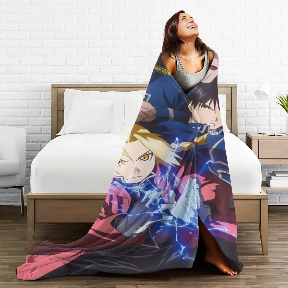 Baby Blanket Fullmetal Alchemist Cartoon Plaid Flannel All Season Soft Multi-function Throw Blanket for Bedding Office Rug Piece
Baby Blanket Fullmetal Alchemist Cartoon Plaid Flannel All Season Soft Multi-function Throw Blanket for Bedding Office Rug Piece