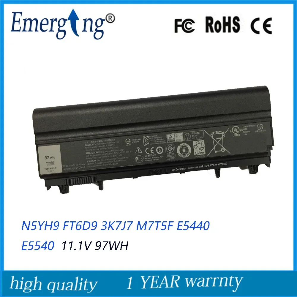 Оригинальный новый аккумулятор 9cells для ноутбука Dell Latitude E5440 E5540 N5YH9 FT6D9 3K7J7 M7T5F
Оригинальный новый аккумулятор 9cells для ноутбука Dell Latitude E5440 E5540 N5YH9 FT6D9 3K7J7 M7T5F