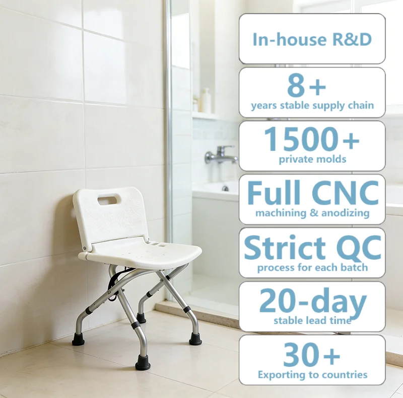 simplywalk Aluminum alloy 136KG bath shower chair foldable shower room Pregnant woman UKCA OEM ODM service
simplywalk Aluminum alloy 136KG bath shower chair foldable shower room Pregnant woman UKCA OEM ODM service
