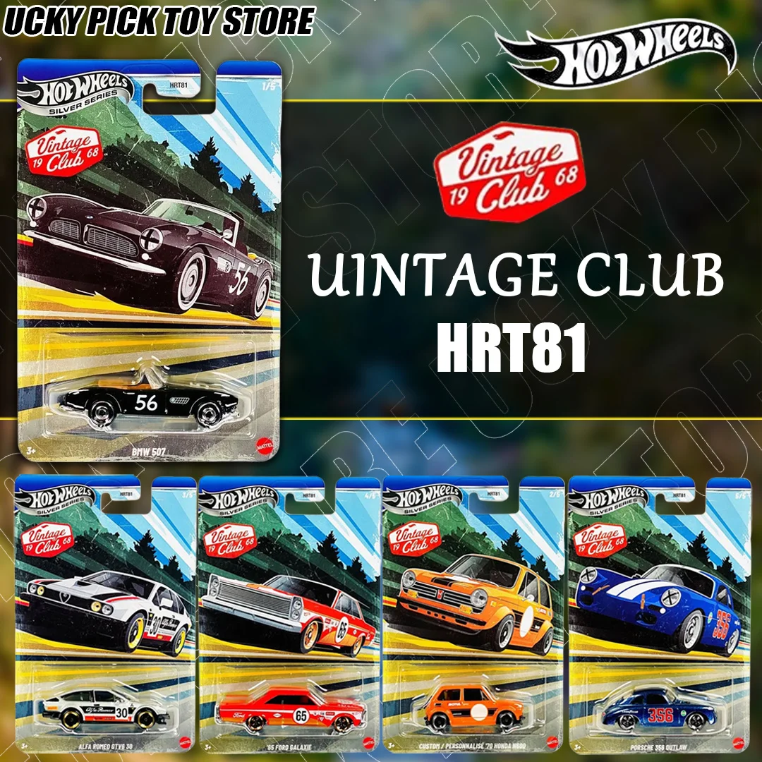 Коллекционная модель автомобиля Hot Wheels Silver Series HRT81: BMW 507, Honda N600, Alfa Romeo GTV6, Ford Galaxy, Porsche 356 (литая под давлением)
Коллекционная модель автомобиля Hot Wheels Silver Series HRT81: BMW 507, Honda N600, Alfa Romeo GTV6, Ford Galaxy, Porsche 356 (литая под давлением)