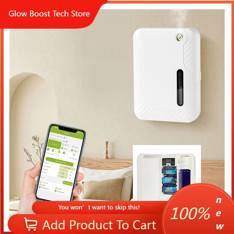 NYLuxury Battery Electric Waterless Aroma Diffuser Wall Mounted Essential Oil Diffuser Home Air Scent Diffuser Machine
NYLuxury Battery Electric Waterless Aroma Diffuser Wall Mounted Essential Oil Diffuser Home Air Scent Diffuser Machine