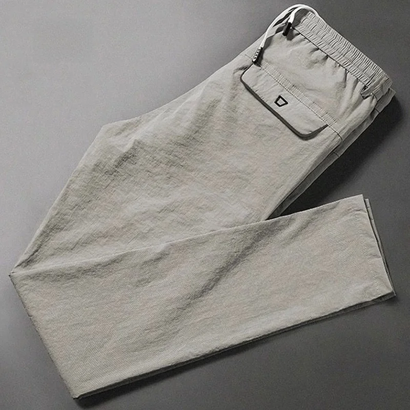 High-End Ice Silk Men's Casual Pants Qui Dry Spor Straight Leg Trousers Faionable for Spring Summer Autumn Seasons
High-End Ice Silk Men's Casual Pants Qui Dry Spor Straight Leg Trousers Faionable for Spring Summer Autumn Seasons