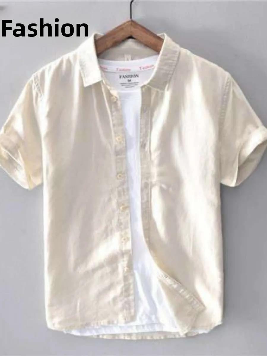 Новый мужской повседневный ort Sve irt из тонкого хлопка и льна с повседневным воротником, молодежный весенне-летний топ, свободный крой, однотонный Busin irt
Новый мужской повседневный ort Sve irt из тонкого хлопка и льна с повседневным воротником, молодежный весенне-летний топ, свободный крой, однотонный Busin irt