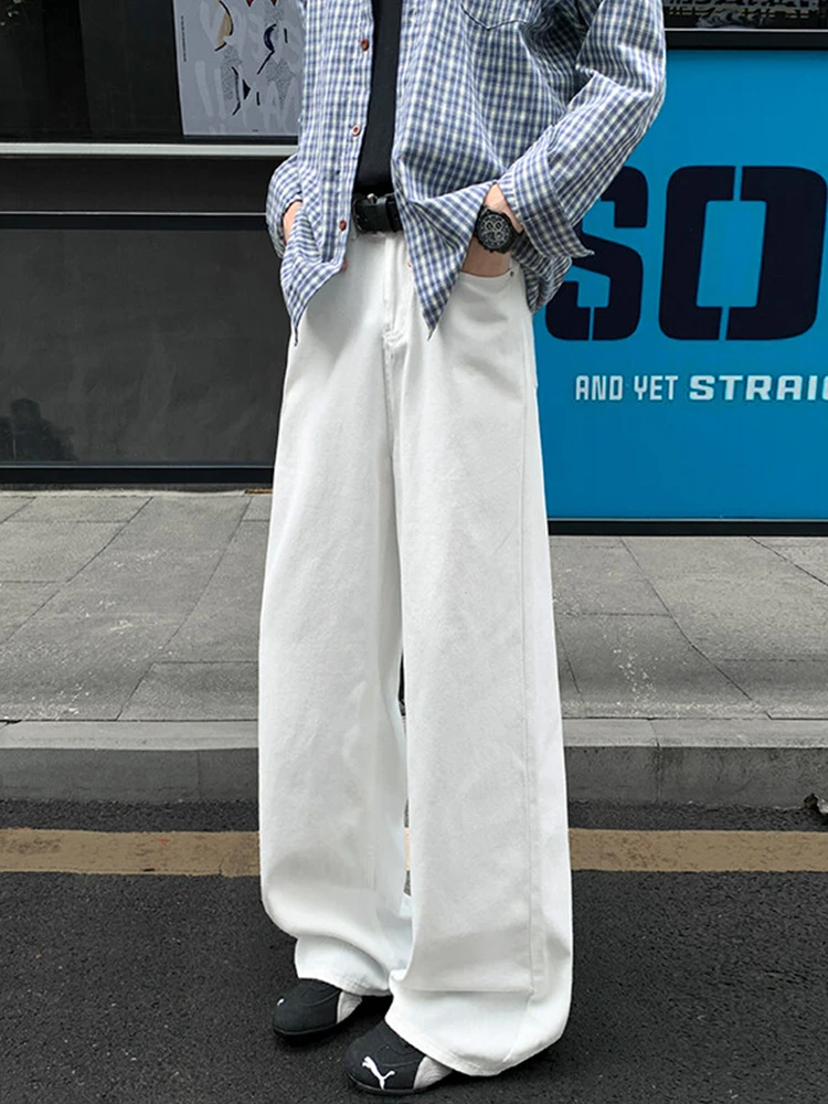 Cleanfit White Men's Straight Leg Jeans High Street Vibe Wide Leg Knife Pants Premium Feeling Clothing Jeans
Cleanfit White Men's Straight Leg Jeans High Street Vibe Wide Leg Knife Pants Premium Feeling Clothing Jeans