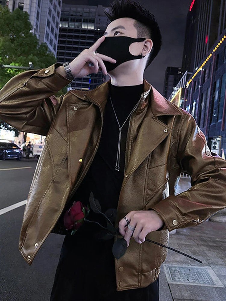 Высококачественное мужское байкерское кожаное пальто-джатин, крутое осенне-зимнее новое поступление, модное брендовое пальто-стойка с застежкой-молнией
Высококачественное мужское байкерское кожаное пальто-джатин, крутое осенне-зимнее новое поступление, модное брендовое пальто-стойка с застежкой-молнией