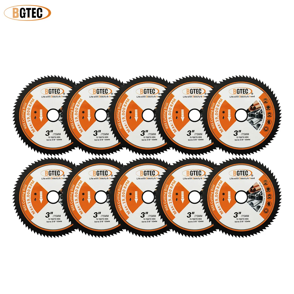 Диски отрезные BGTEC 3 дюйма/75 мм, пильные полотна HSS, 10 шт./компл., набор для обработки дерева из твердого сплава, для древесных композитных материалов, пластика, мини-диски
Диски отрезные BGTEC 3 дюйма/75 мм, пильные полотна HSS, 10 шт./компл., набор для обработки дерева из твердого сплава, для древесных композитных материалов, пластика, мини-диски