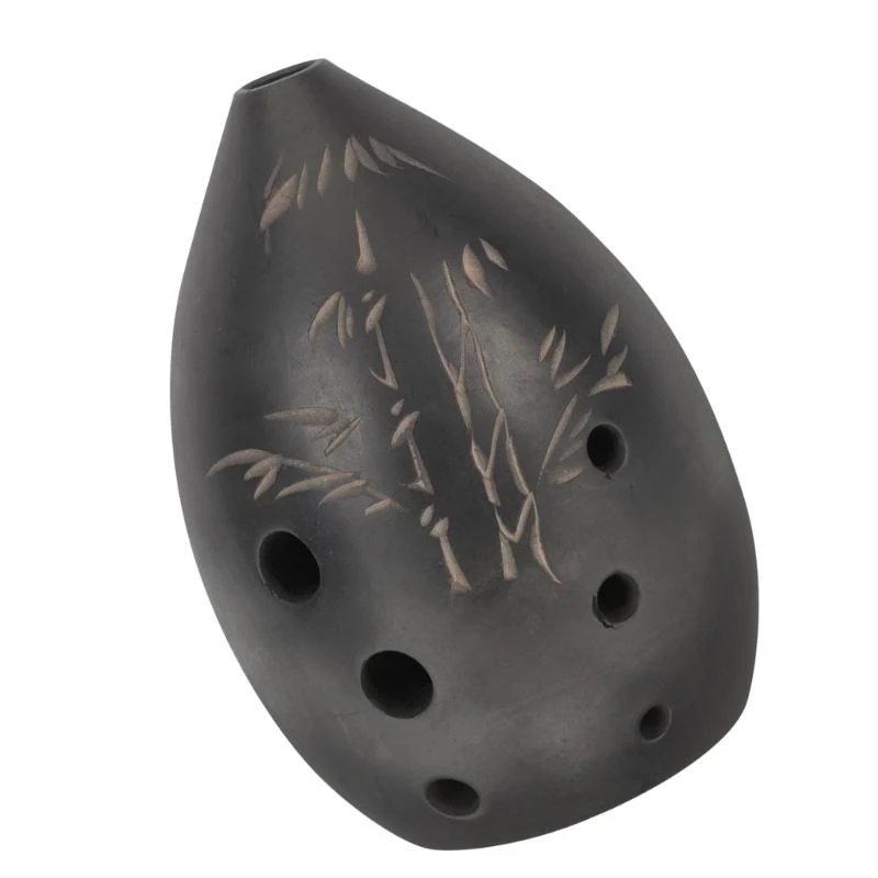 Traditional 8 Hole Black Clay Ceramic Ocarina Musical Instrument for Daily
Traditional 8 Hole Black Clay Ceramic Ocarina Musical Instrument for Daily