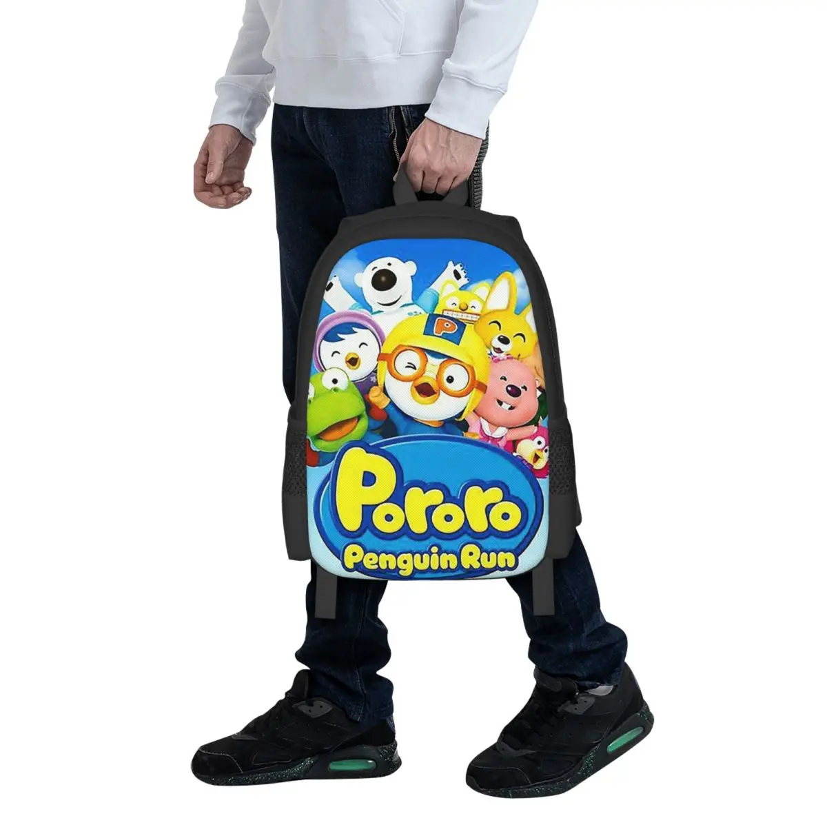 Pororo Run Student Backpack School Bag Hiking Travel Daypack for Men Women Fashion Bookbag Shoulder Bags
Pororo Run Student Backpack School Bag Hiking Travel Daypack for Men Women Fashion Bookbag Shoulder Bags