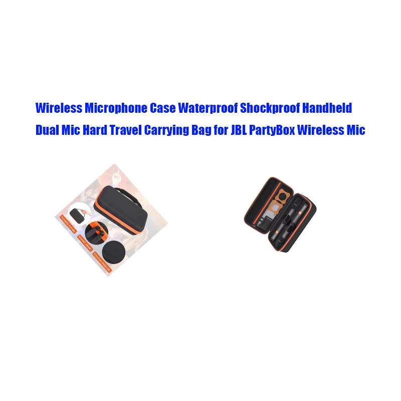 Wireless Microphone Case Waterproof Shockproof Handheld Dual Mic Hard Travel Carrying Bag for JBL PartyBox Wireless Mic
Wireless Microphone Case Waterproof Shockproof Handheld Dual Mic Hard Travel Carrying Bag for JBL PartyBox Wireless Mic