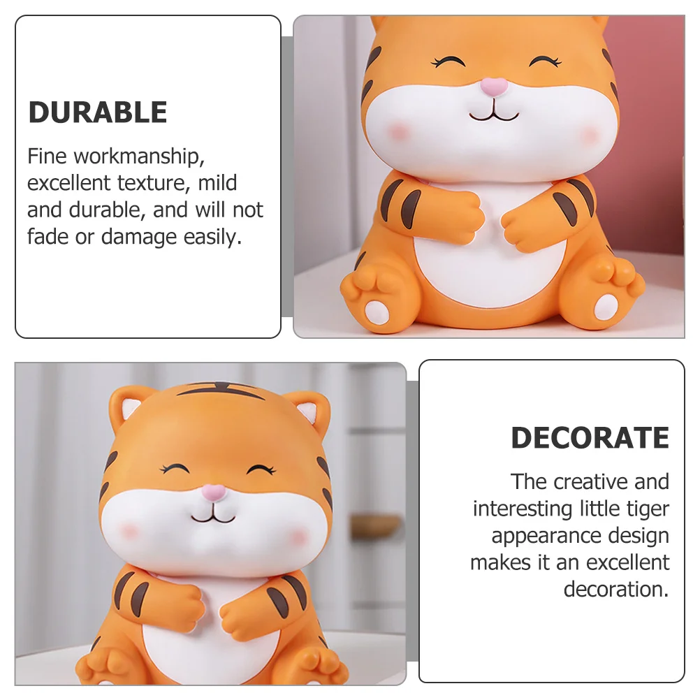 Tiger Shaped Saving Pot for Kids Desk Decoration Vinyl Money Bank Storage Change Jar Birthday Gift Child naments Durable Bright
Tiger Shaped Saving Pot for Kids Desk Decoration Vinyl Money Bank Storage Change Jar Birthday Gift Child naments Durable Bright