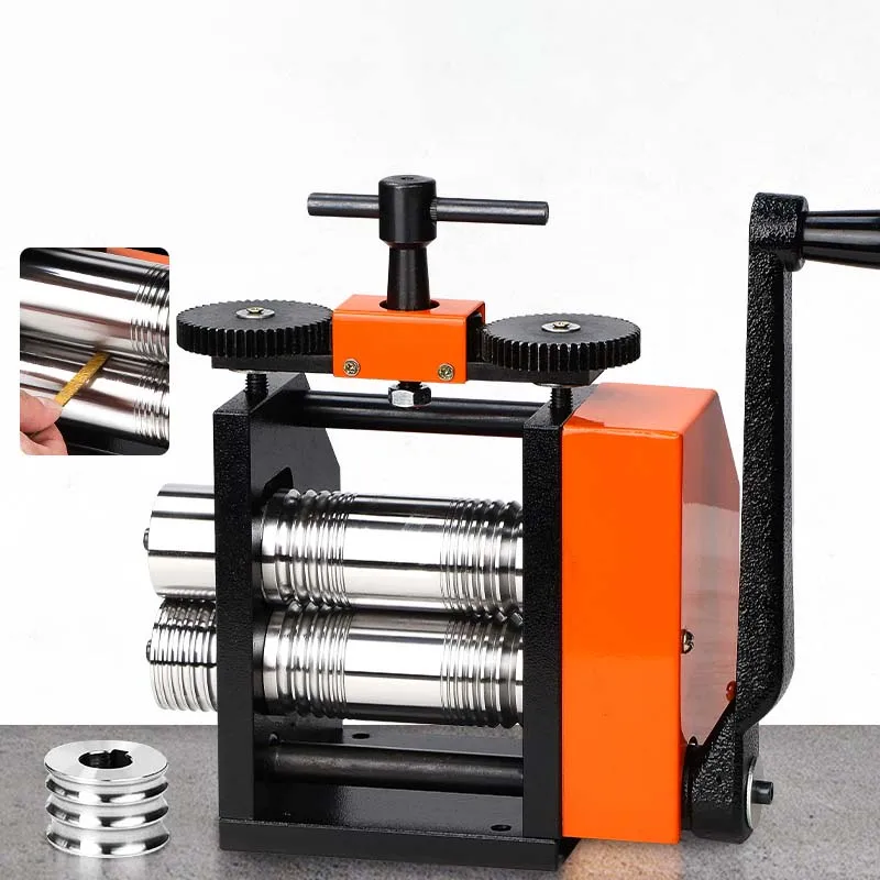 Metal Rolling Mill Jewelry Making Machine-Square Semi-Circular For Gold/Silver Bracelet Shaping Wire Drawing Bar
Metal Rolling Mill Jewelry Making Machine-Square Semi-Circular For Gold/Silver Bracelet Shaping Wire Drawing Bar