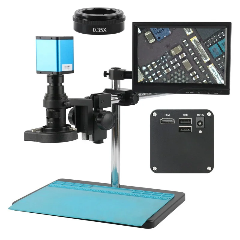 10.1inch 200X Zoom1080P Industrial Autofocus Camera C Mount Video Microscope With Measuring Function For PCB CPU Soldering
10.1inch 200X Zoom1080P Industrial Autofocus Camera C Mount Video Microscope With Measuring Function For PCB CPU Soldering