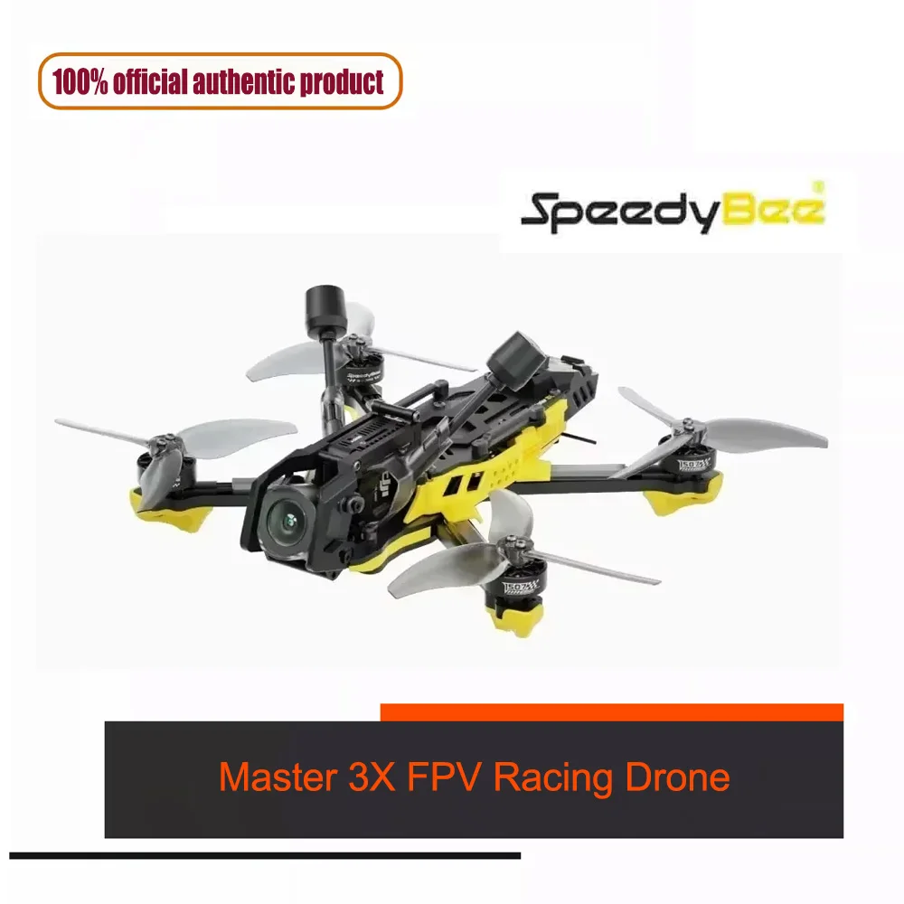 SpeedyBee Master 3X FPV Racing Drone with O3 O4 Pro HD VTX, Lightweight Durable Frame for Freestyle & Racing, BNF Ready To Fly
SpeedyBee Master 3X FPV Racing Drone with O3 O4 Pro HD VTX, Lightweight Durable Frame for Freestyle & Racing, BNF Ready To Fly