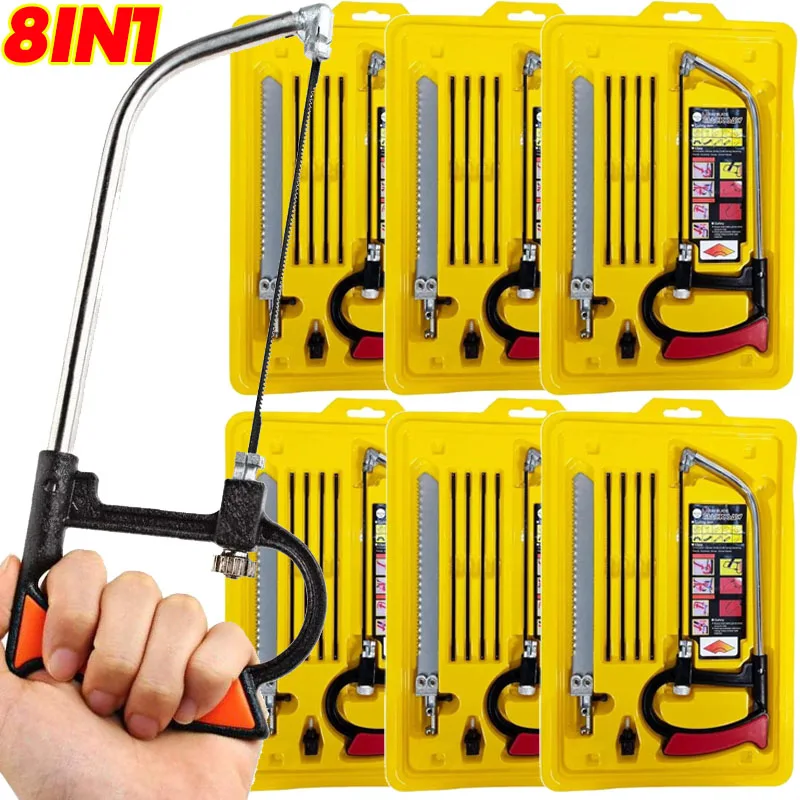 1/2set 8-in-1 Saw Kit Multifunctional Manual DIY Aluminum Alloy Saw Metal Wood Glass Saw Kit Woodworking Metal Tube Cutting Tool
1/2set 8-in-1 Saw Kit Multifunctional Manual DIY Aluminum Alloy Saw Metal Wood Glass Saw Kit Woodworking Metal Tube Cutting Tool