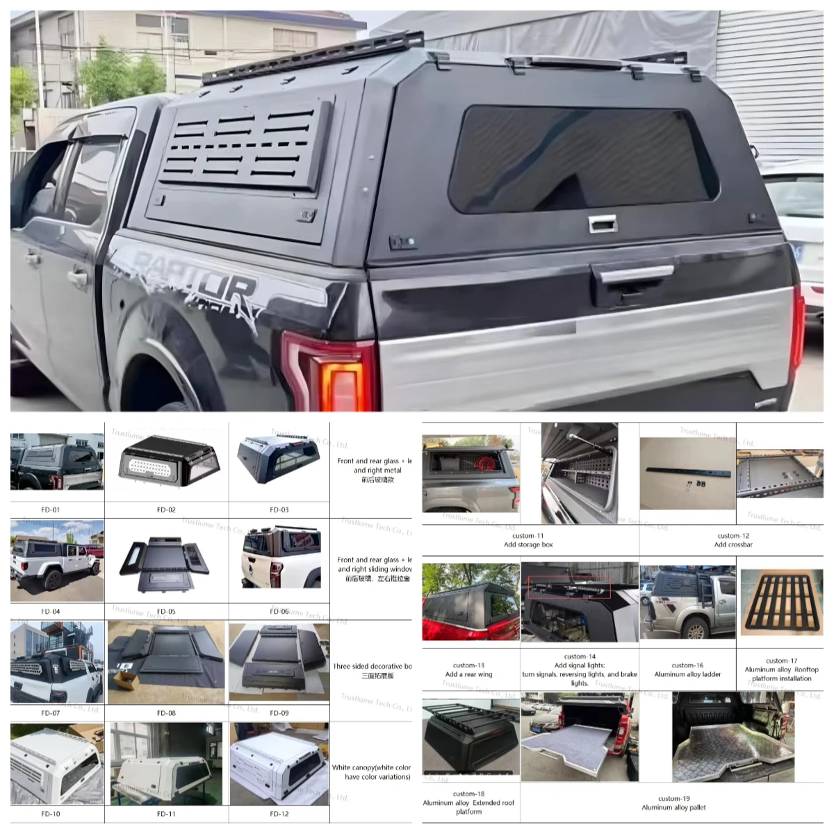 Hard Steel Canopy Waterproof Anti-rusted Pickup Truck Exterior Modify Accessory for Ram 1500 5.7ft Top with Tool Box
Hard Steel Canopy Waterproof Anti-rusted Pickup Truck Exterior Modify Accessory for Ram 1500 5.7ft Top with Tool Box