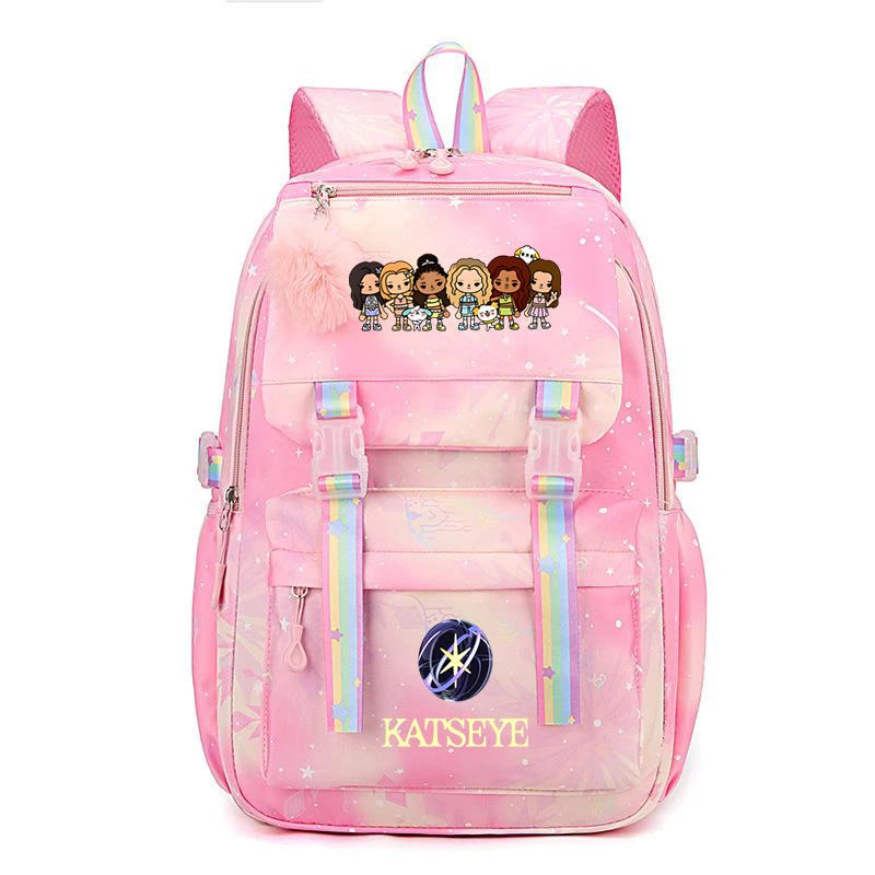 Kpop Katseye Print Schoolbag Fans Gift Children Girls Cute Cartoon Backpack Student Causal Backpack Large Capacity Bagpack Women
Kpop Katseye Print Schoolbag Fans Gift Children Girls Cute Cartoon Backpack Student Causal Backpack Large Capacity Bagpack Women