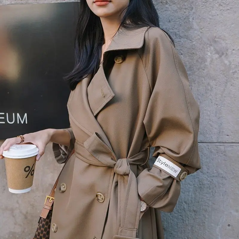 Trench Coat Women's Coat 2023 Autumn New Casual Loose Mid length British Style High Grade Temperament Waist Wrap
Trench Coat Women's Coat 2023 Autumn New Casual Loose Mid length British Style High Grade Temperament Waist Wrap
