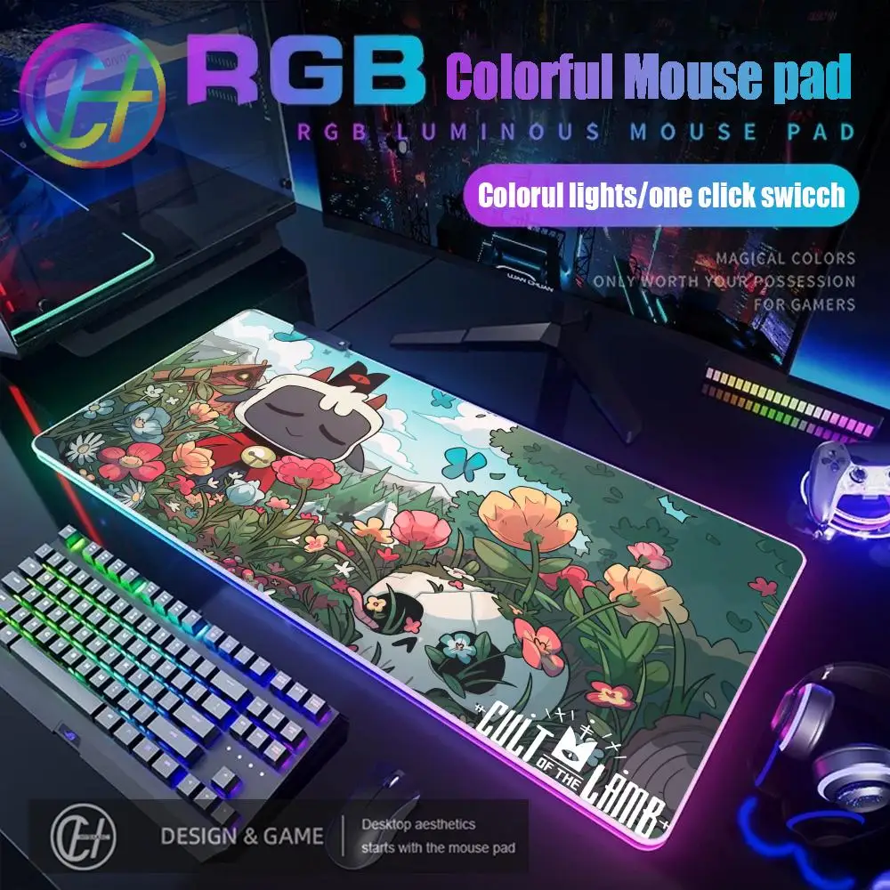 C-Cult Of The Lamb RGB Mousepad Gamer Cartoon Pc Keyboard Deskmat Large LED Glowing Mouse Mat Rubber Gaming Office Mausepad
C-Cult Of The Lamb RGB Mousepad Gamer Cartoon Pc Keyboard Deskmat Large LED Glowing Mouse Mat Rubber Gaming Office Mausepad