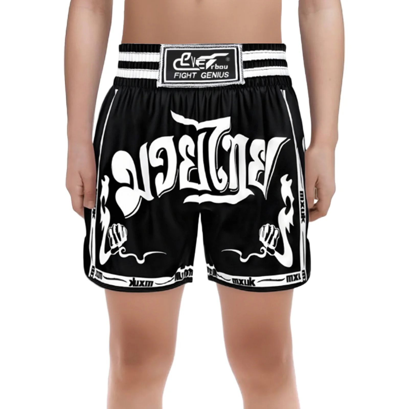 Детские боксерские шорты контрастного цвета с принтом для мальчиков, быстросохнущие боксерские шорты с эластичным поясом и боковым разрезом, тренировочные шорты для соревнований
Детские боксерские шорты контрастного цвета с принтом для мальчиков, быстросохнущие боксерские шорты с эластичным поясом и боковым разрезом, тренировочные шорты для соревнований