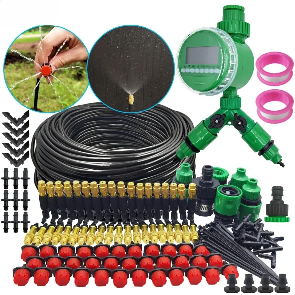 LOT 5-50M Garden Micro Drip Irrigation Automatic Watering System Kit Controller
LOT 5-50M Garden Micro Drip Irrigation Automatic Watering System Kit Controller