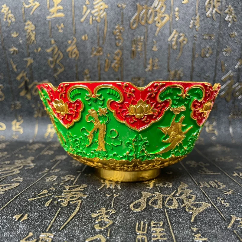 Antique Alloy Gold Home Decoration Eight Immortals Painted Bat Bottom Bowl Crafts Ornament Miscellaneous
Antique Alloy Gold Home Decoration Eight Immortals Painted Bat Bottom Bowl Crafts Ornament Miscellaneous