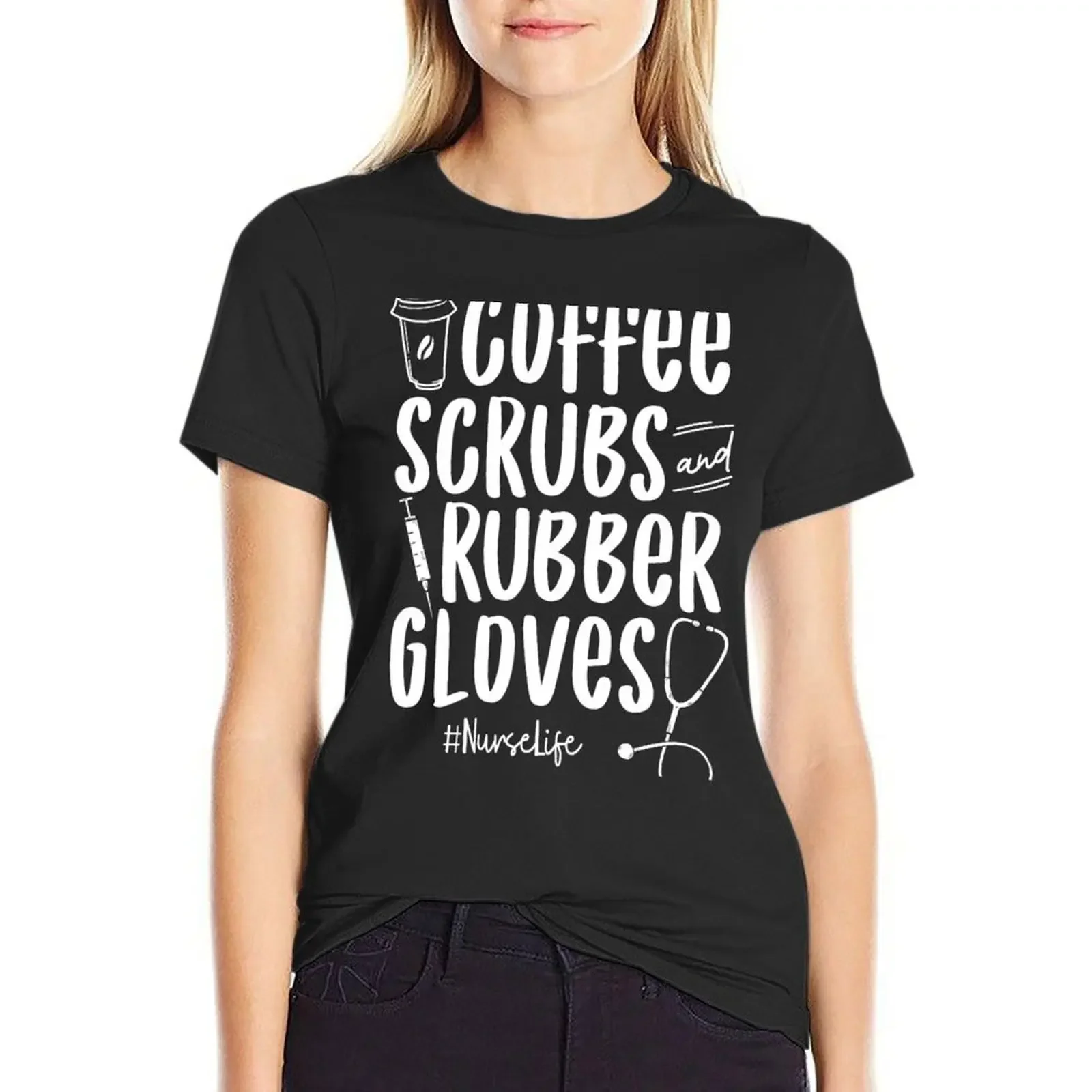 Coffee Scrubs & Rubber Gloves Hoodie Proud Funny Nurse Gift T-Shirt hippie clothes blanks customizeds tops for Women
Coffee Scrubs & Rubber Gloves Hoodie Proud Funny Nurse Gift T-Shirt hippie clothes blanks customizeds tops for Women