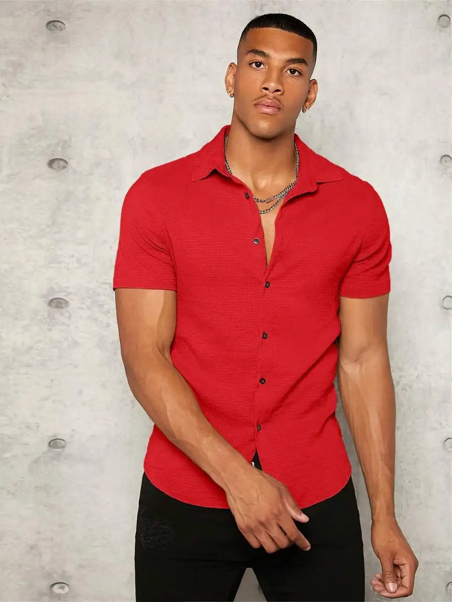 Men Solid Button Front Casual Shirt
Men Solid Button Front Casual Shirt