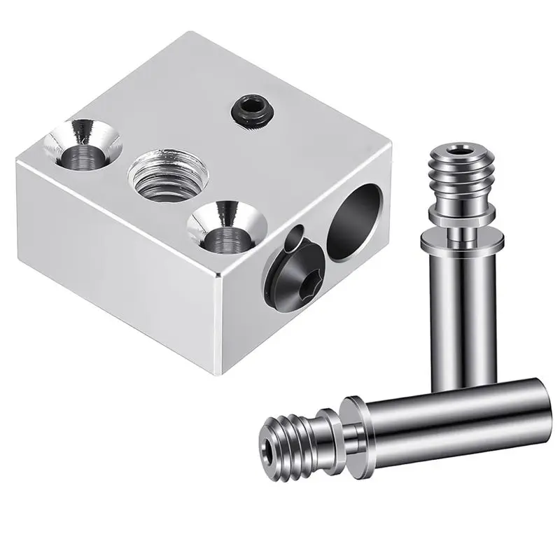 ABLQ 1 High Temperature CR-10 Plated Copper Heater Block, 2 Titanium Alloy Heat Break Thermal Barrel Tube
ABLQ 1 High Temperature CR-10 Plated Copper Heater Block, 2 Titanium Alloy Heat Break Thermal Barrel Tube