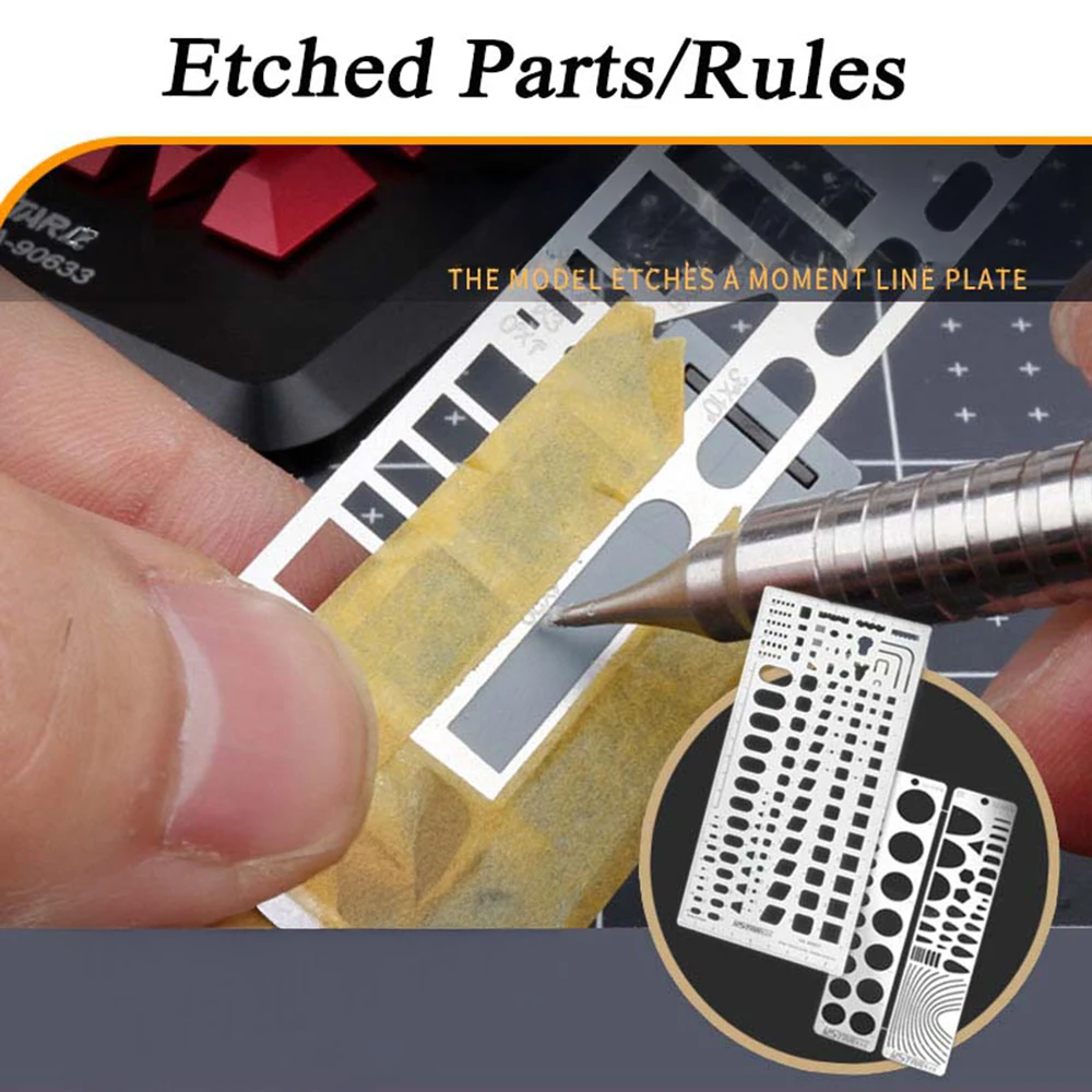 DIY Model Scribing Template Stencils Set For Planes/Other Model Craft Photo-Etch Tool Circle Stencil Craft Model Making Tool
DIY Model Scribing Template Stencils Set For Planes/Other Model Craft Photo-Etch Tool Circle Stencil Craft Model Making Tool